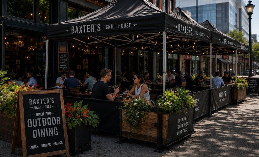 How to Use a Canopy Tent for Outdoor Dining: Restaurant Setup, Food Safety, and Customer Experience