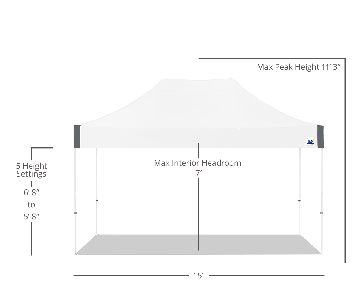 Abri pliant Eclipse® 3 x 4.5m