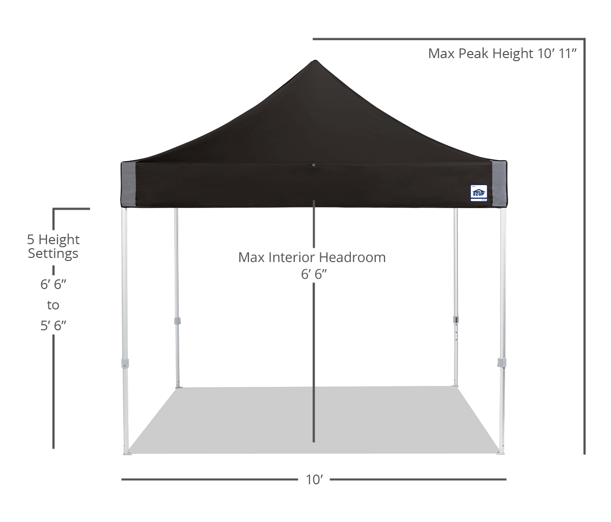 Express™ 10' x 10' Aluminum Canopy