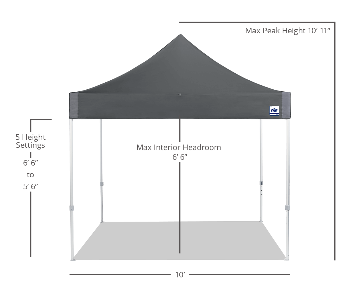 Express™ 10' x 10' Aluminum Canopy