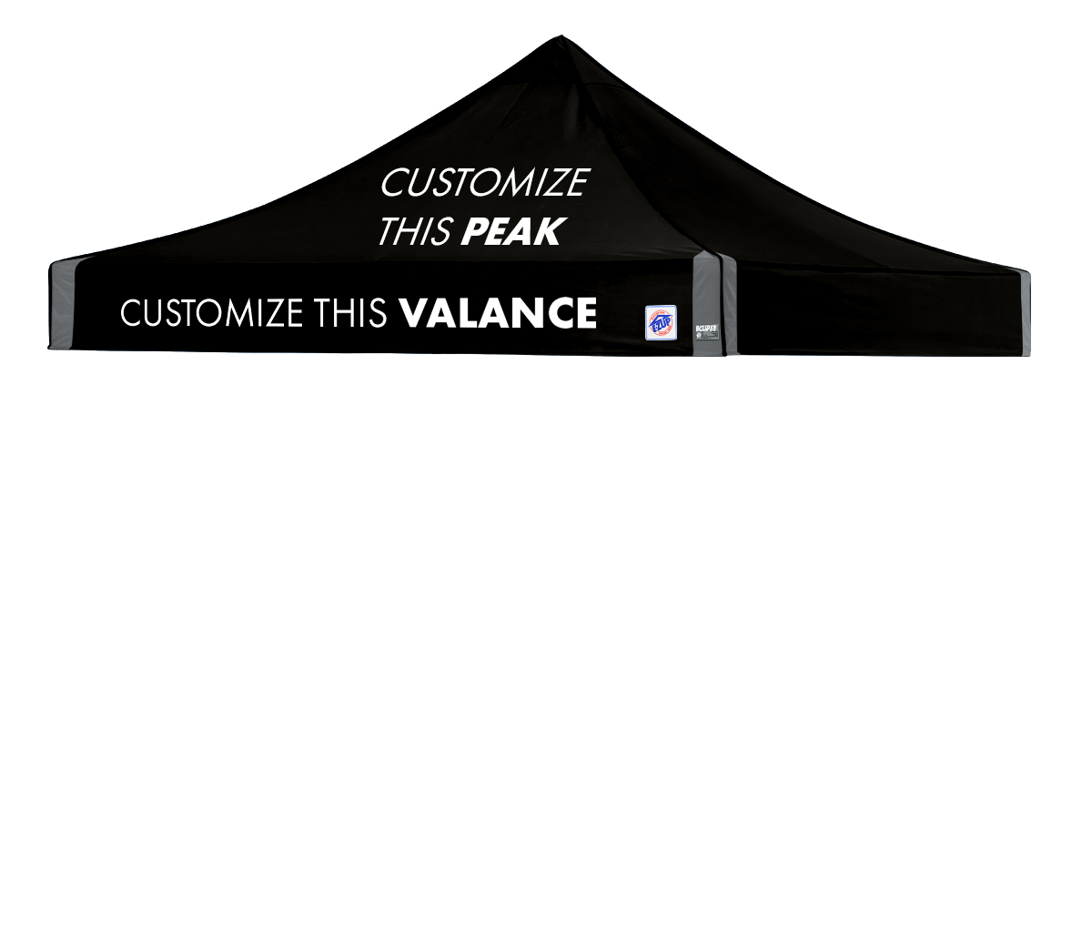 Toit 10' x 10' Professionnel avec Impression en Fusion