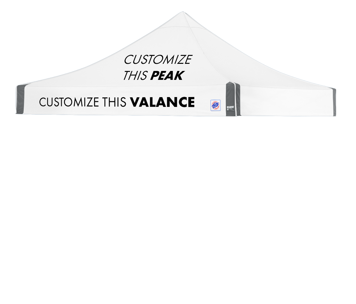 Toit 10' x 10' Professionnel avec Impression en Fusion