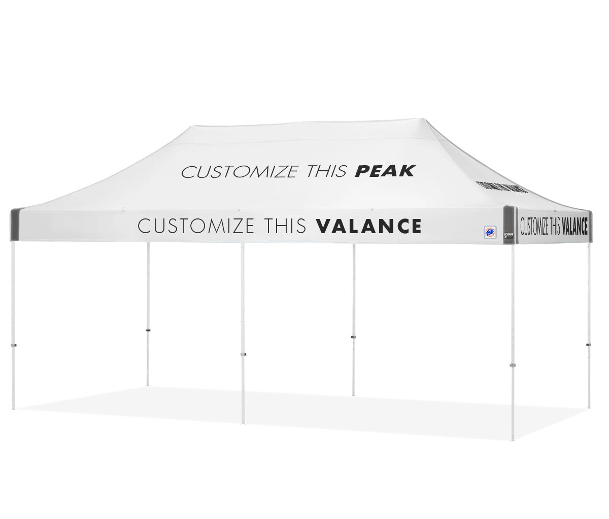 Abri personnalisé Vantage® 10' x 20'