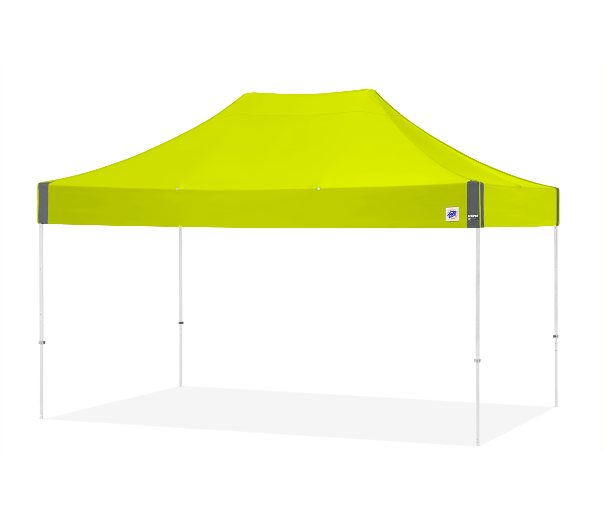 Eclipse, 15'(4.5m) Shelter,White Frame, Limeade Top, Custom ,CB