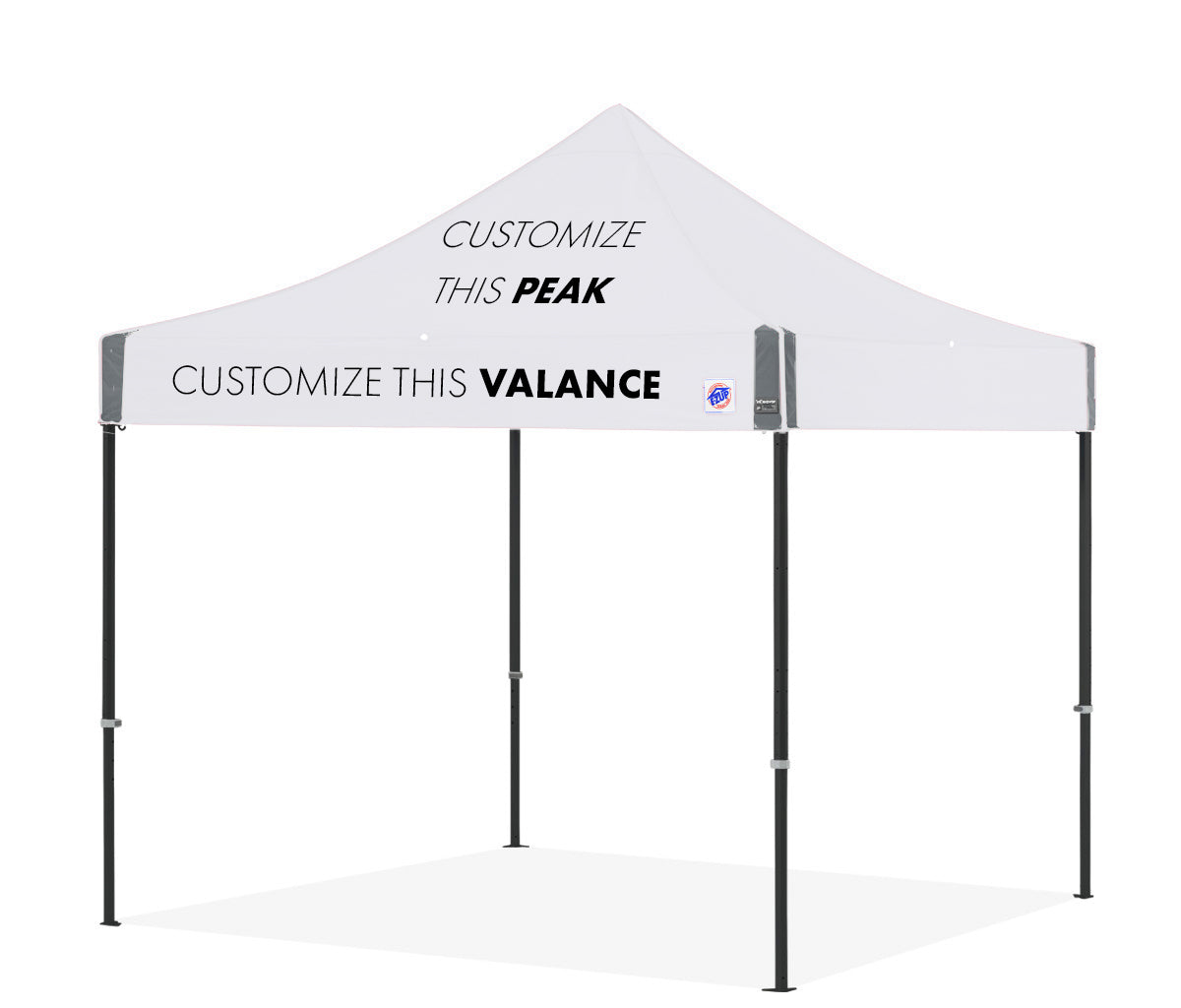 Abri personnalisé Endeavor® 10' x 10'