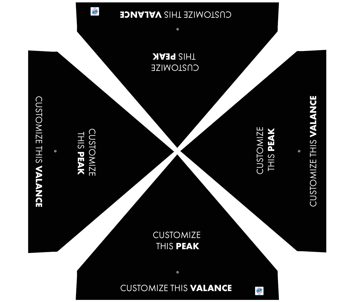 Custom Endeavor® Vinyl 10' x 10' Canopy