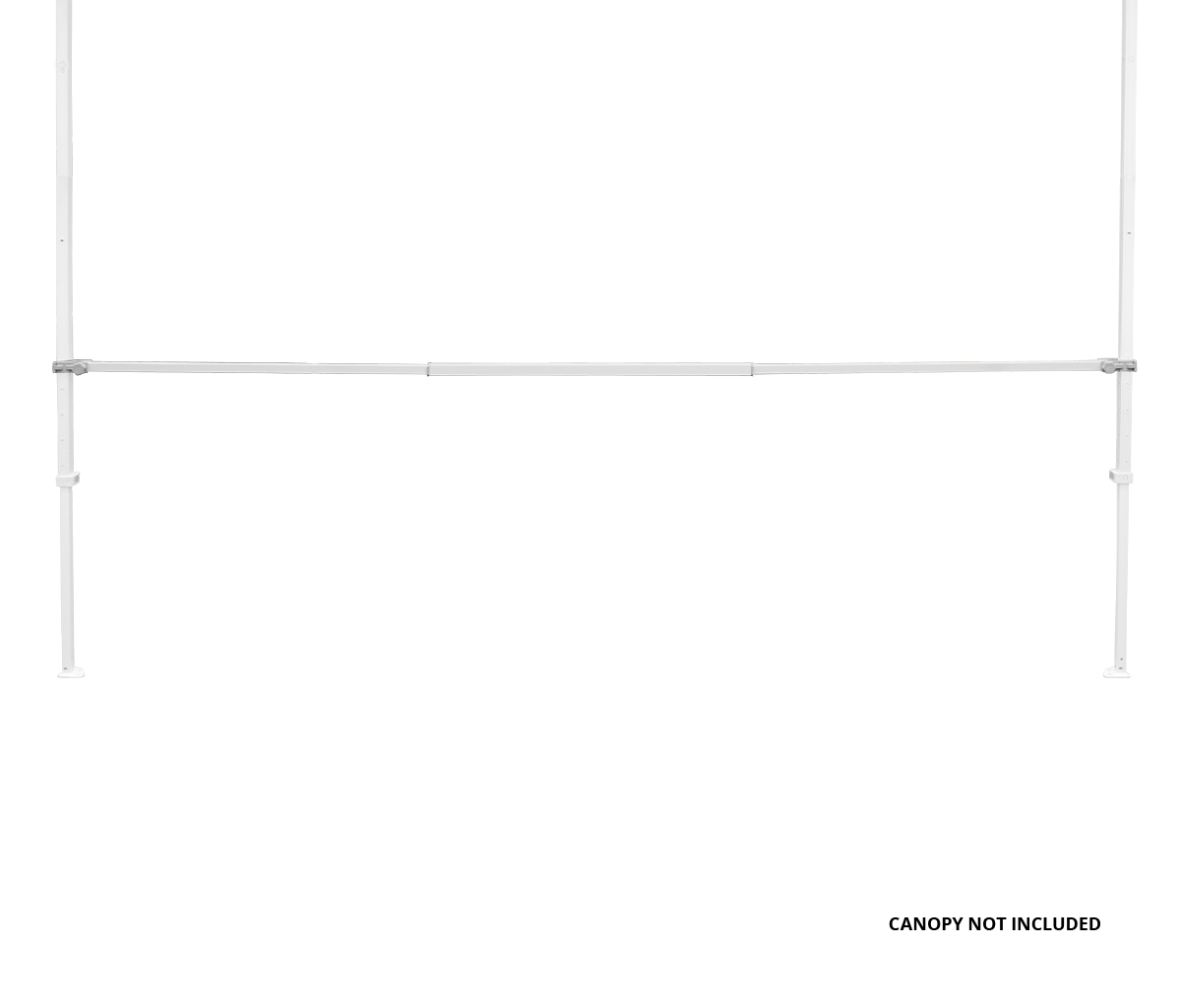 Custom 10-foot Crossbar installed on a canopy frame