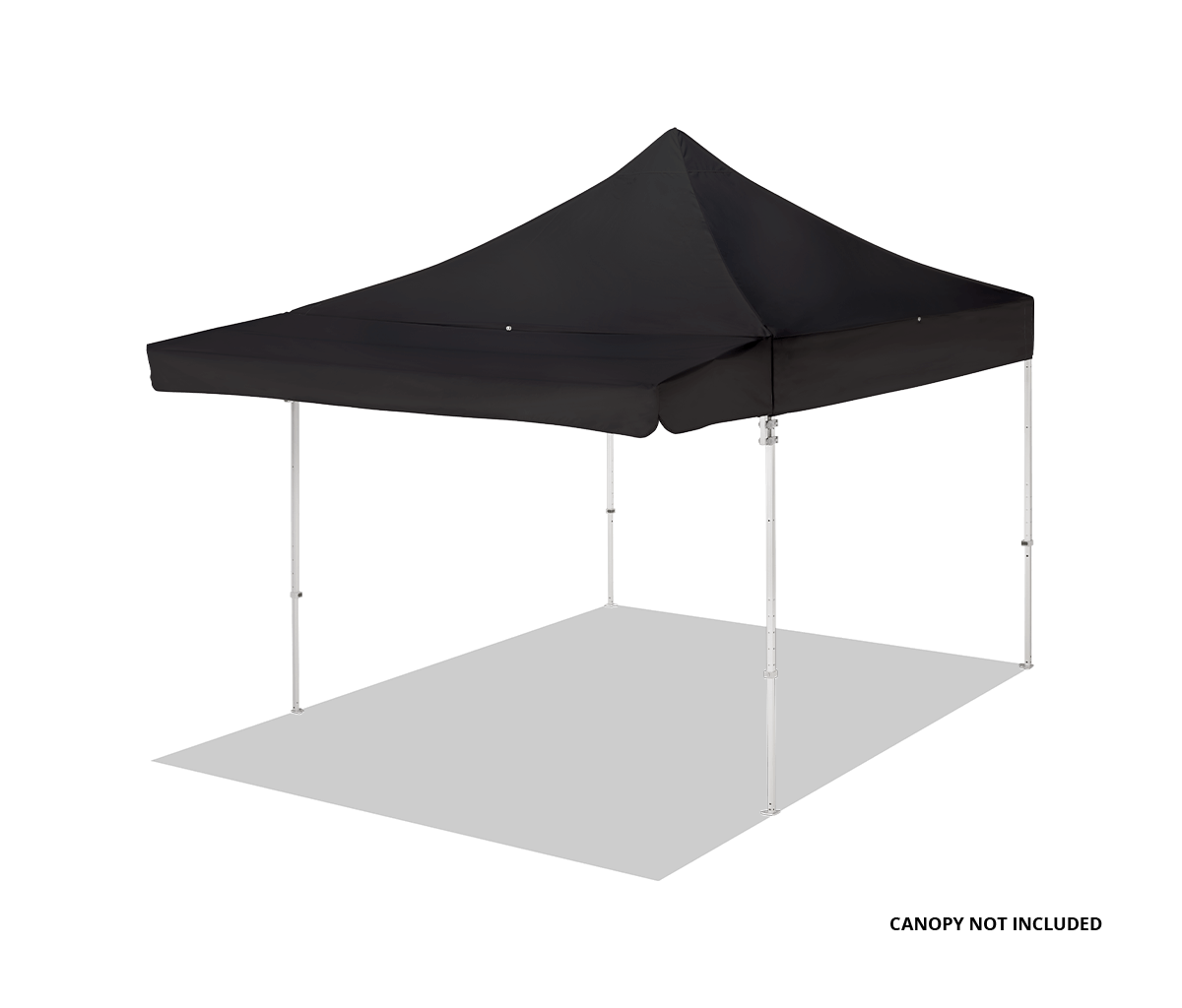 Canopy Awning, 20' Square Leg - Black