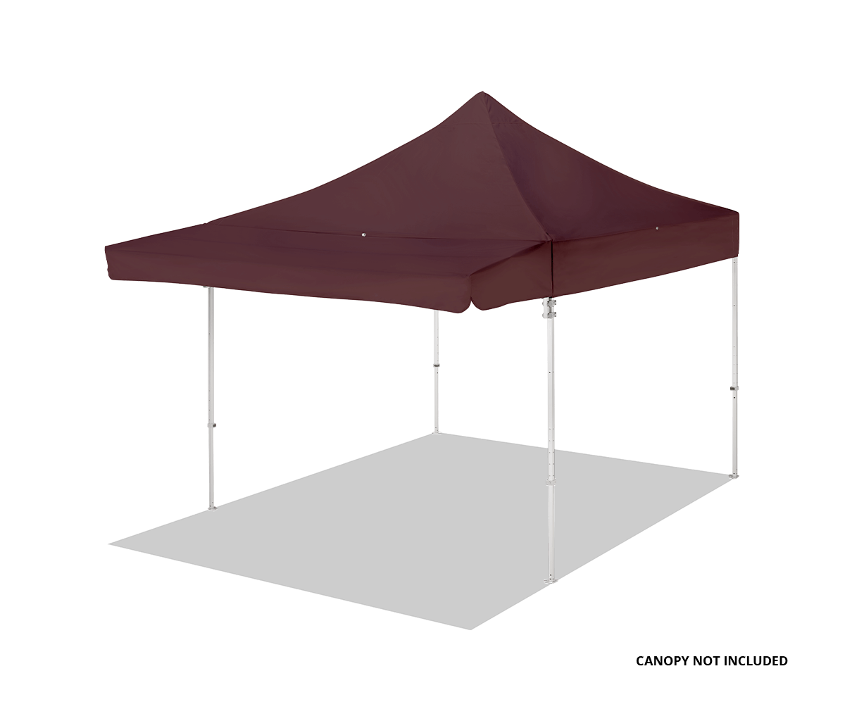 Canopy Awning, 20' Octagonal Leg - Burgundy