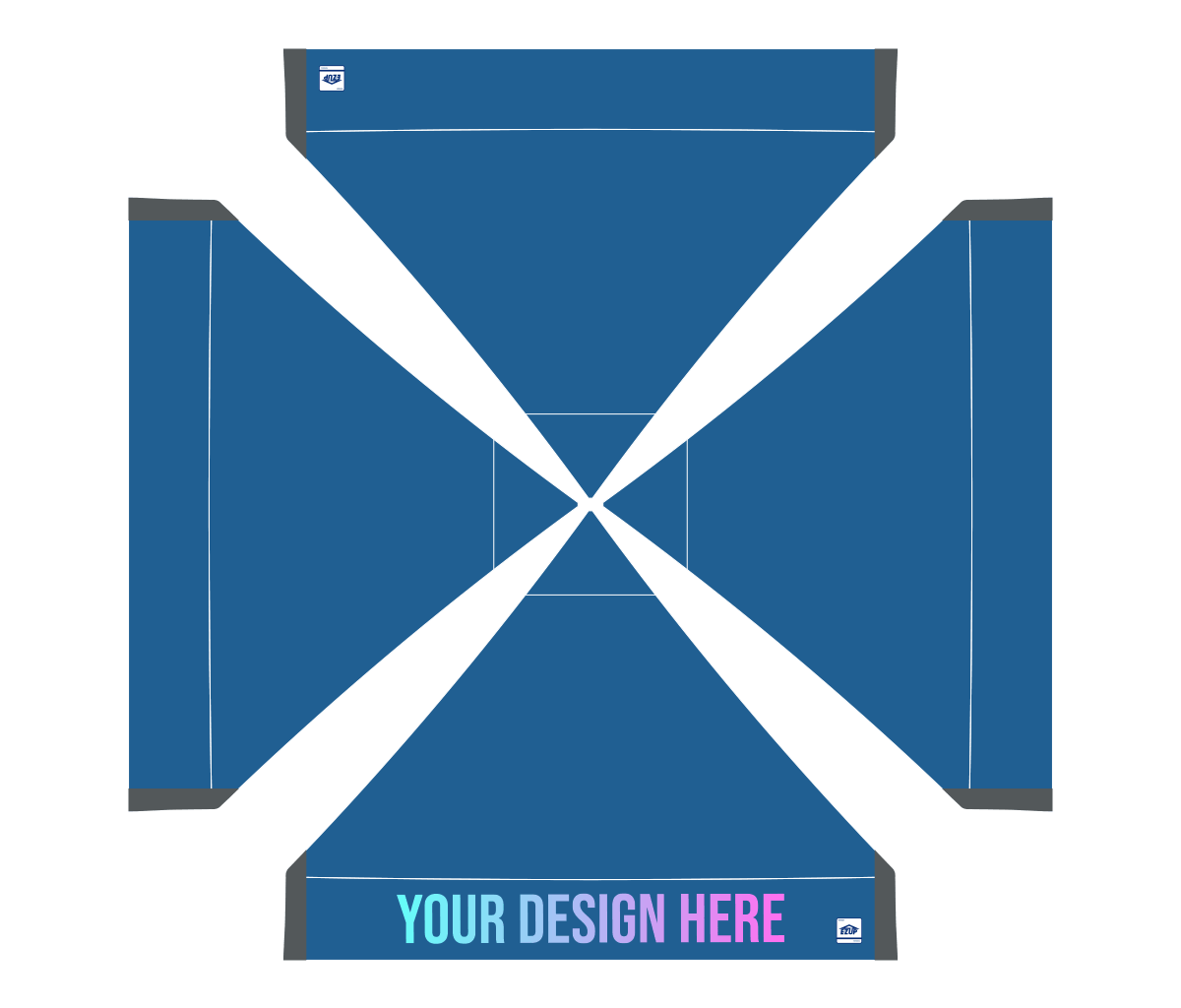 E-Z UP Custom Vantage 10 x 10 canopy - 1 Valance / Royal Blue - overview