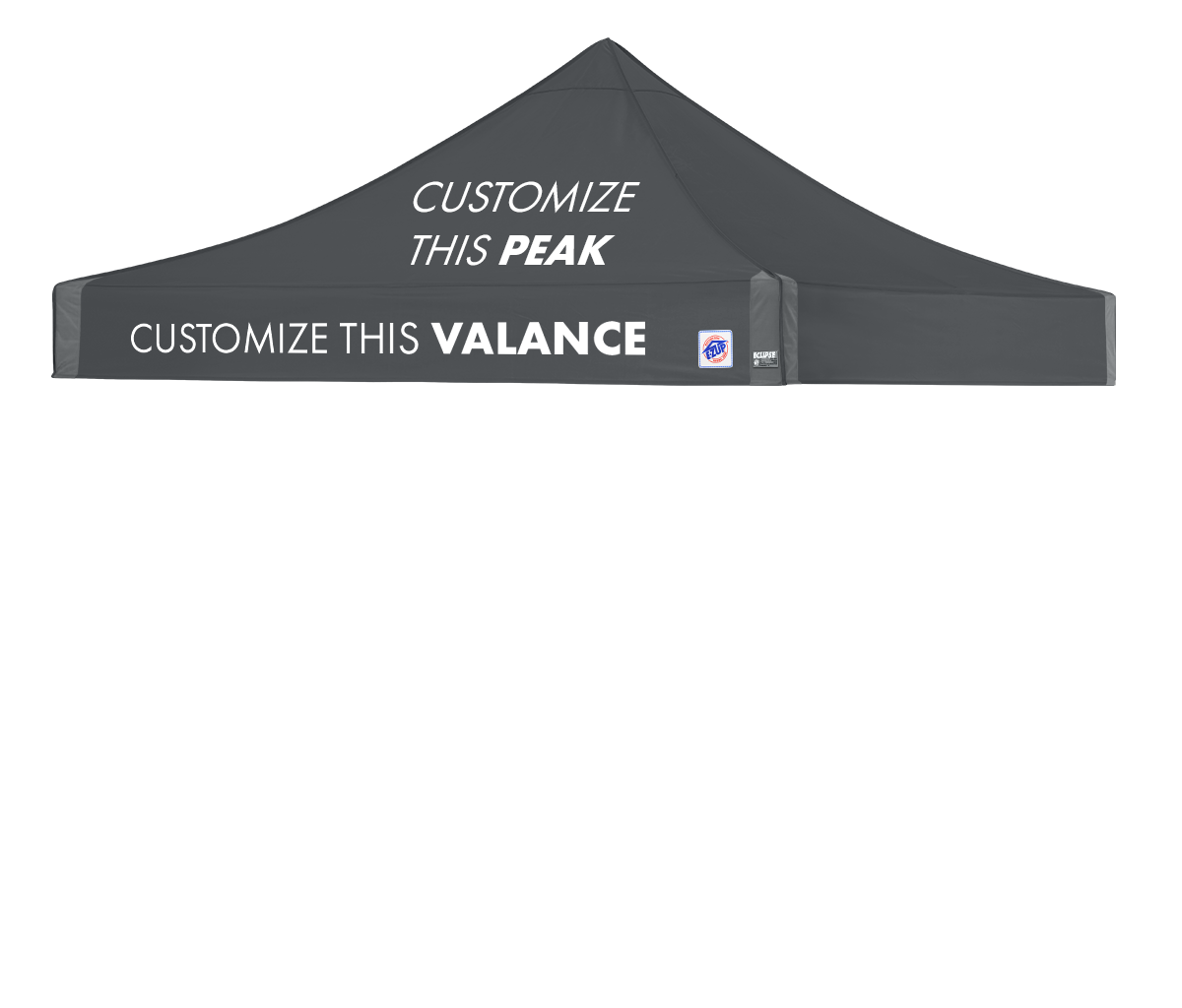 Toit 10' x 10' Professionnel avec Impression en Fusion