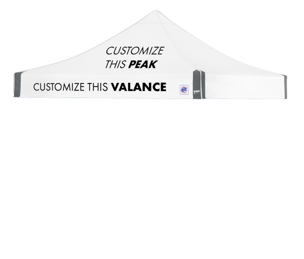 Toit 10' x 10' Professionnel avec Impression en Fusion