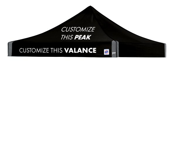 Toit 10' x 10' Professionnel avec Impression en Fusion