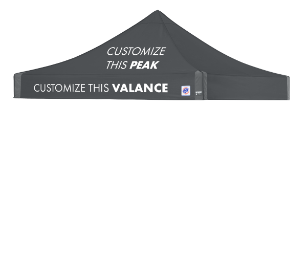 Toit 10' x 10' Professionnel avec Impression en Fusion