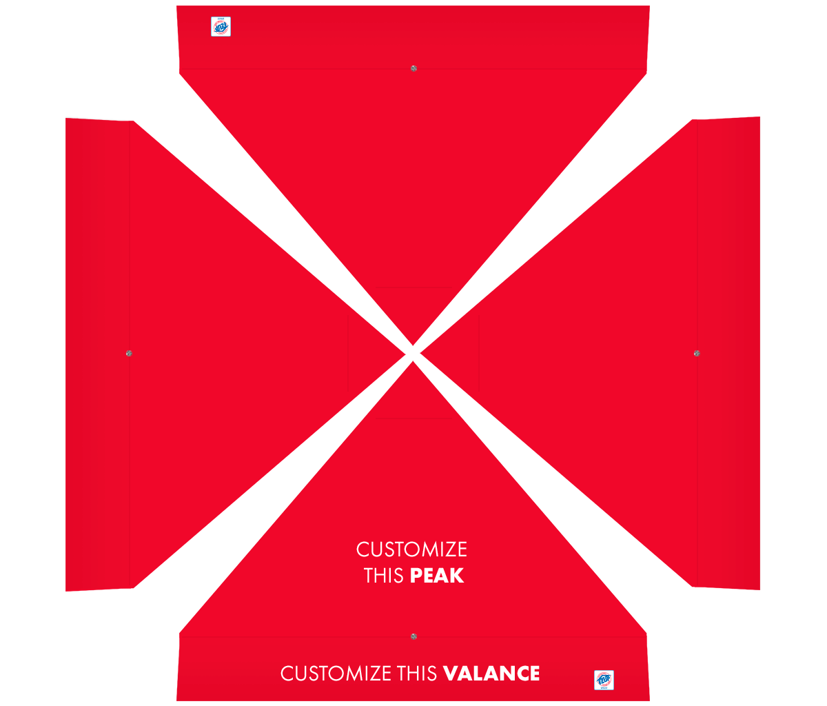 Abri personnalisé Endeavor® Vinyle 10' x 10'