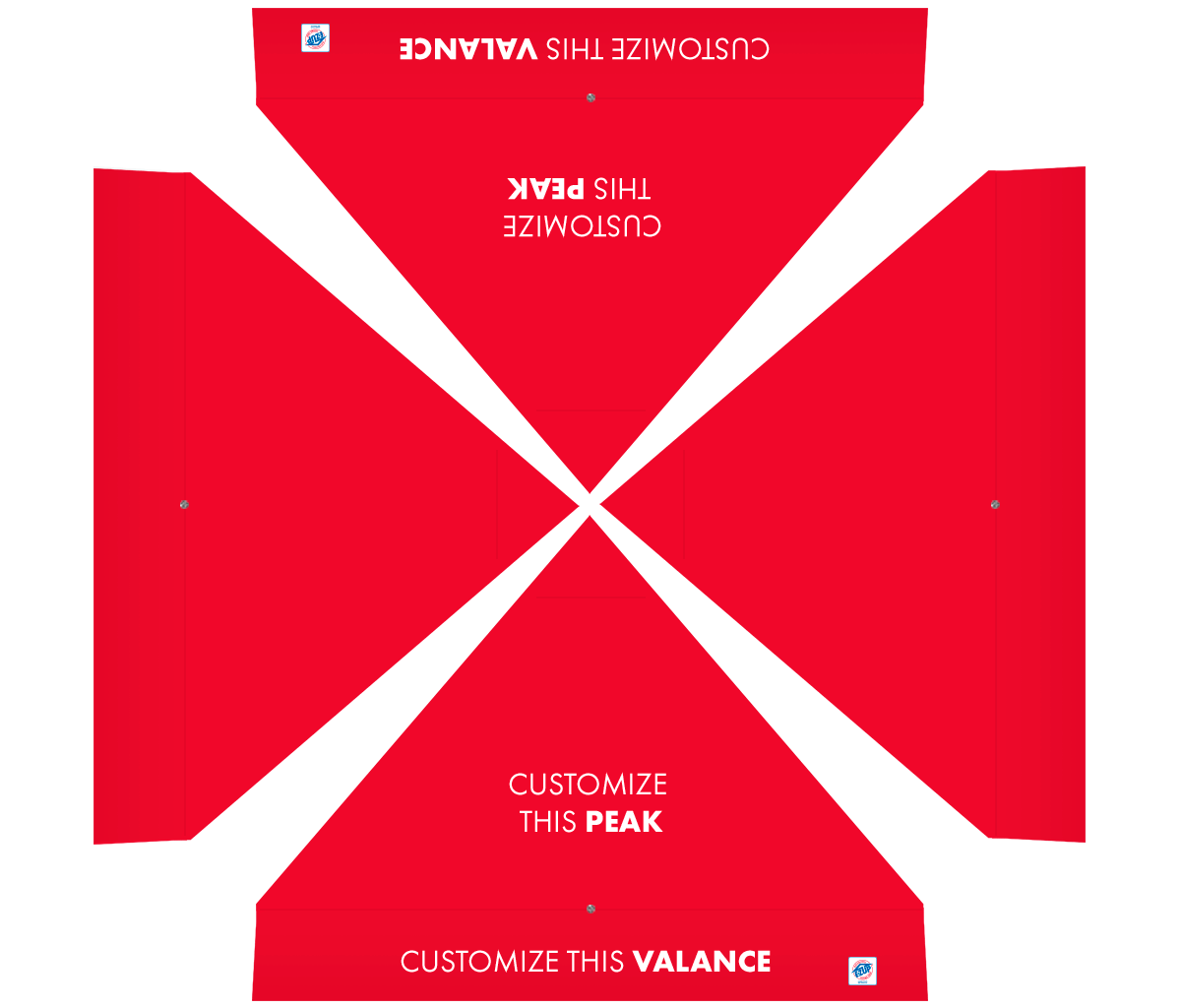 Abri personnalisé Endeavor® Vinyle 10' x 10'