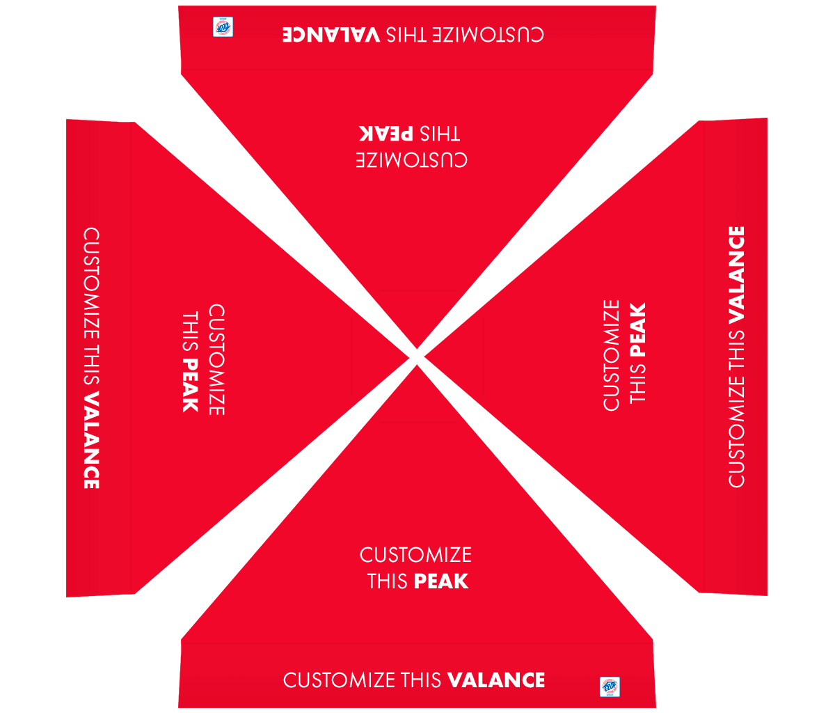 Abri personnalisé Endeavor® Vinyle 10' x 10'