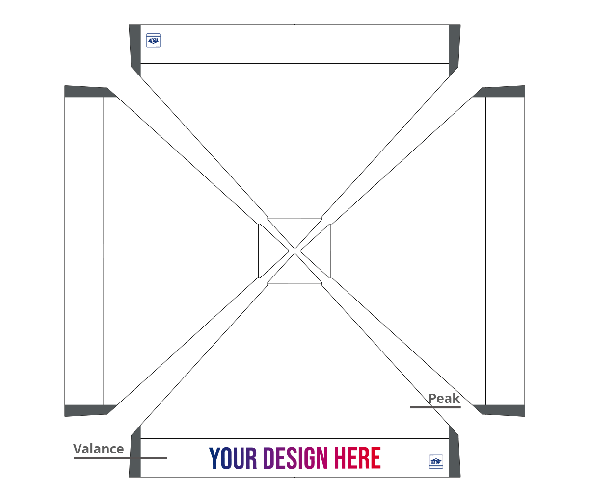 Custom Pyramid™ 10' x 10' Canopy