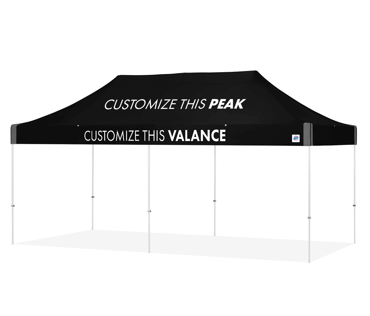 Abri personnalisé Vantage® 10' x 20'