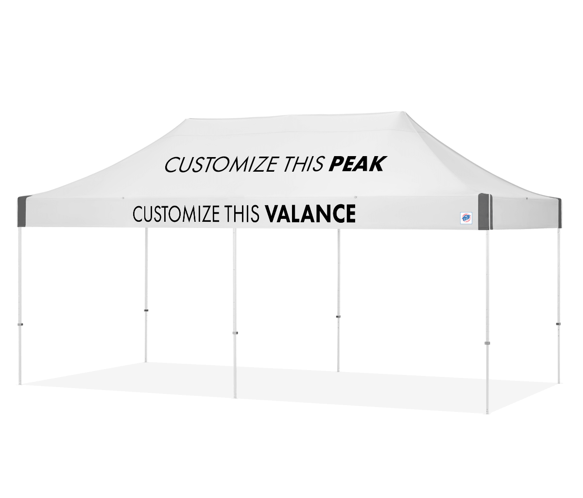 Abri personnalisé Vantage® 10' x 20'