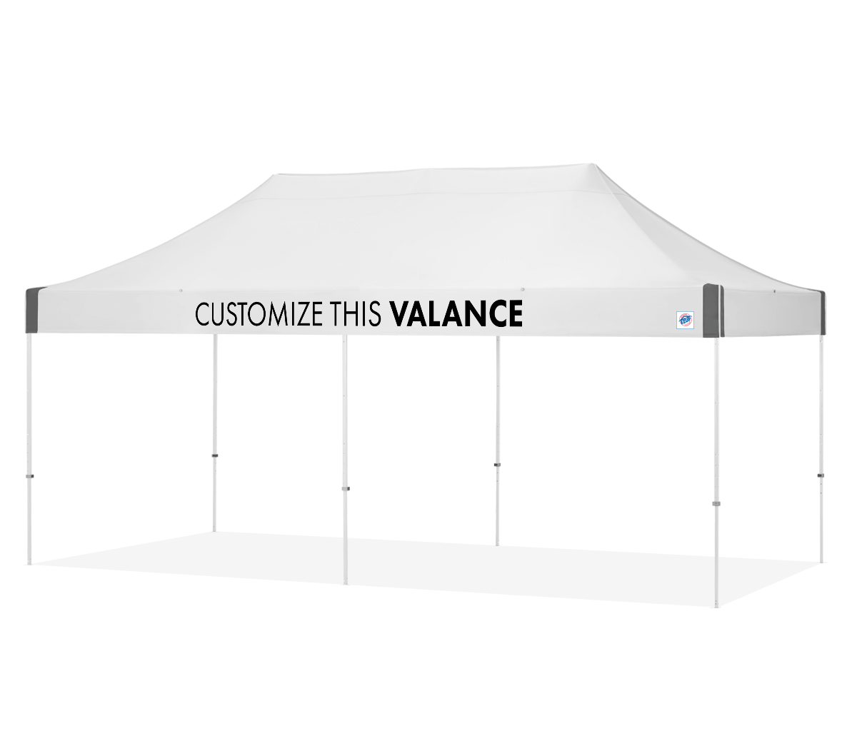 Abri personnalisé Vantage® 10' x 20'