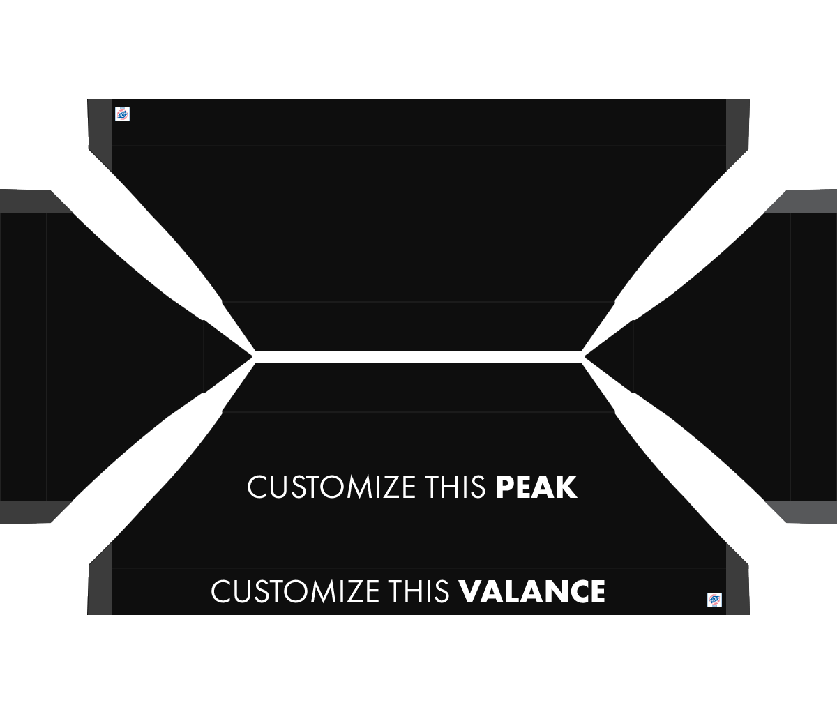 Abri personnalisé Vantage® 10' x 20'