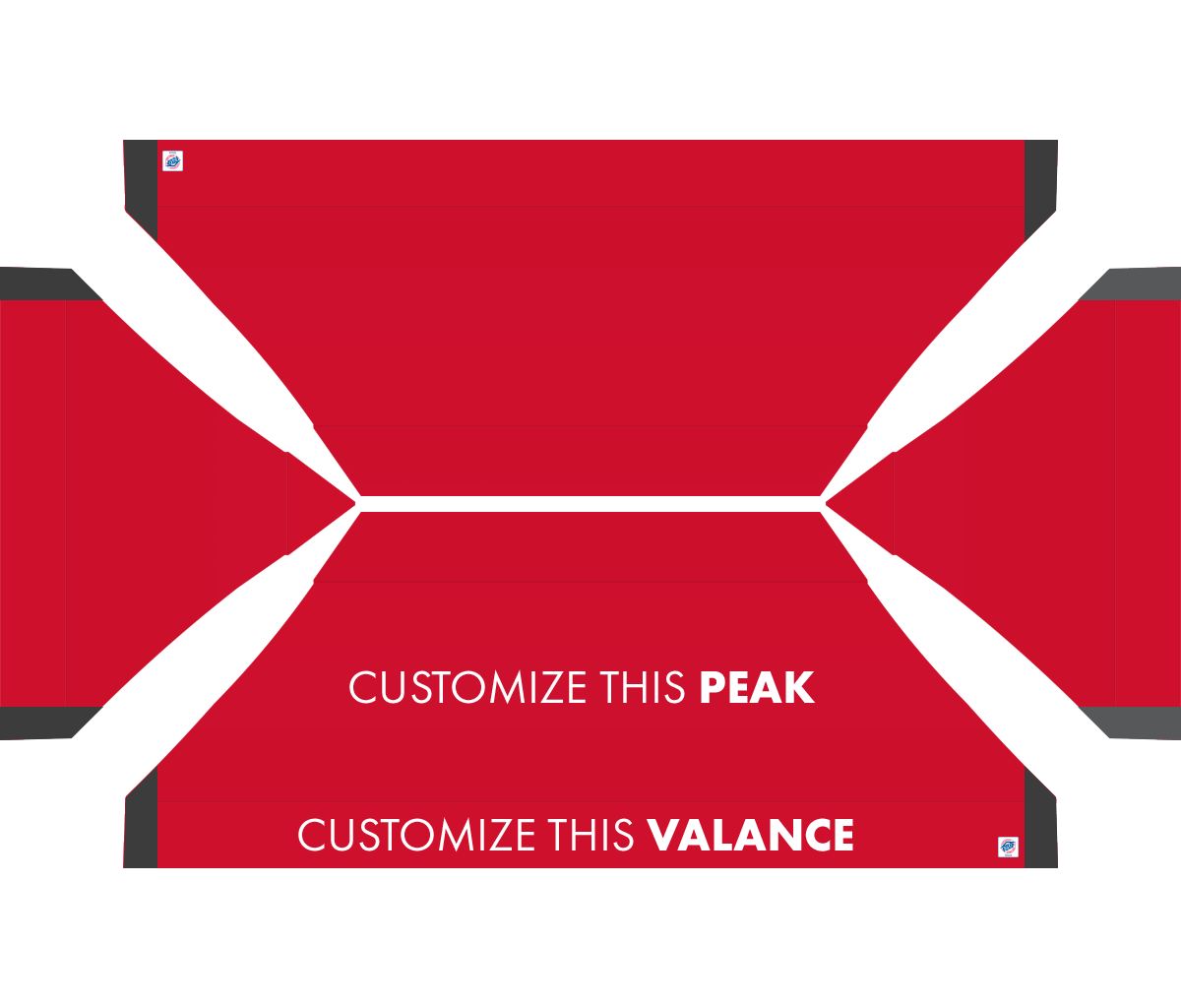 Abri personnalisé Vantage® 10' x 20'