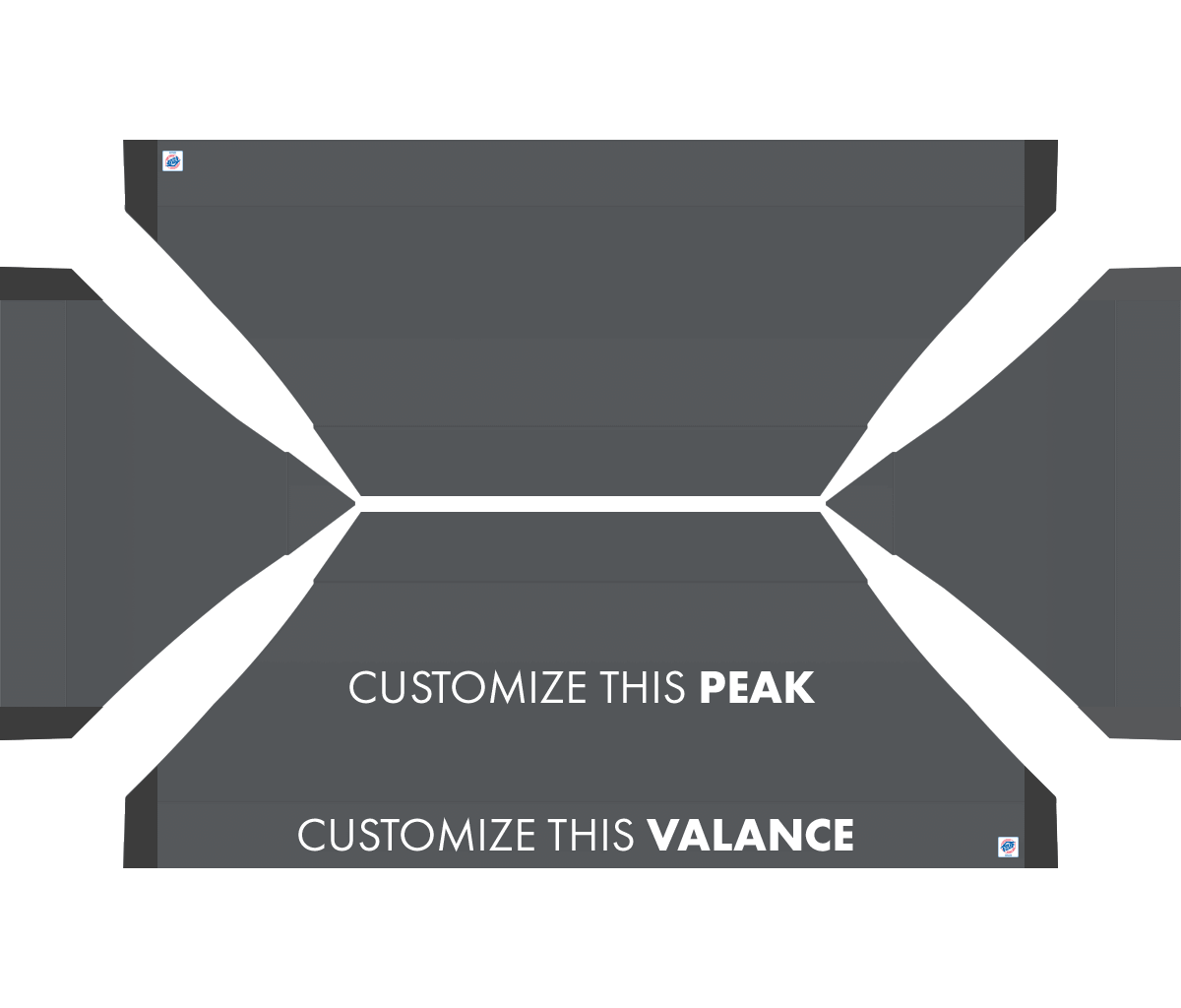 Abri personnalisé Vantage® 10' x 20'