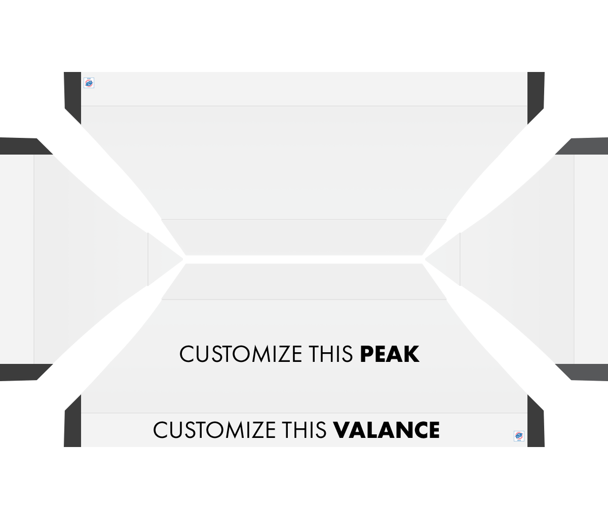 Abri personnalisé Vantage® 10' x 20'