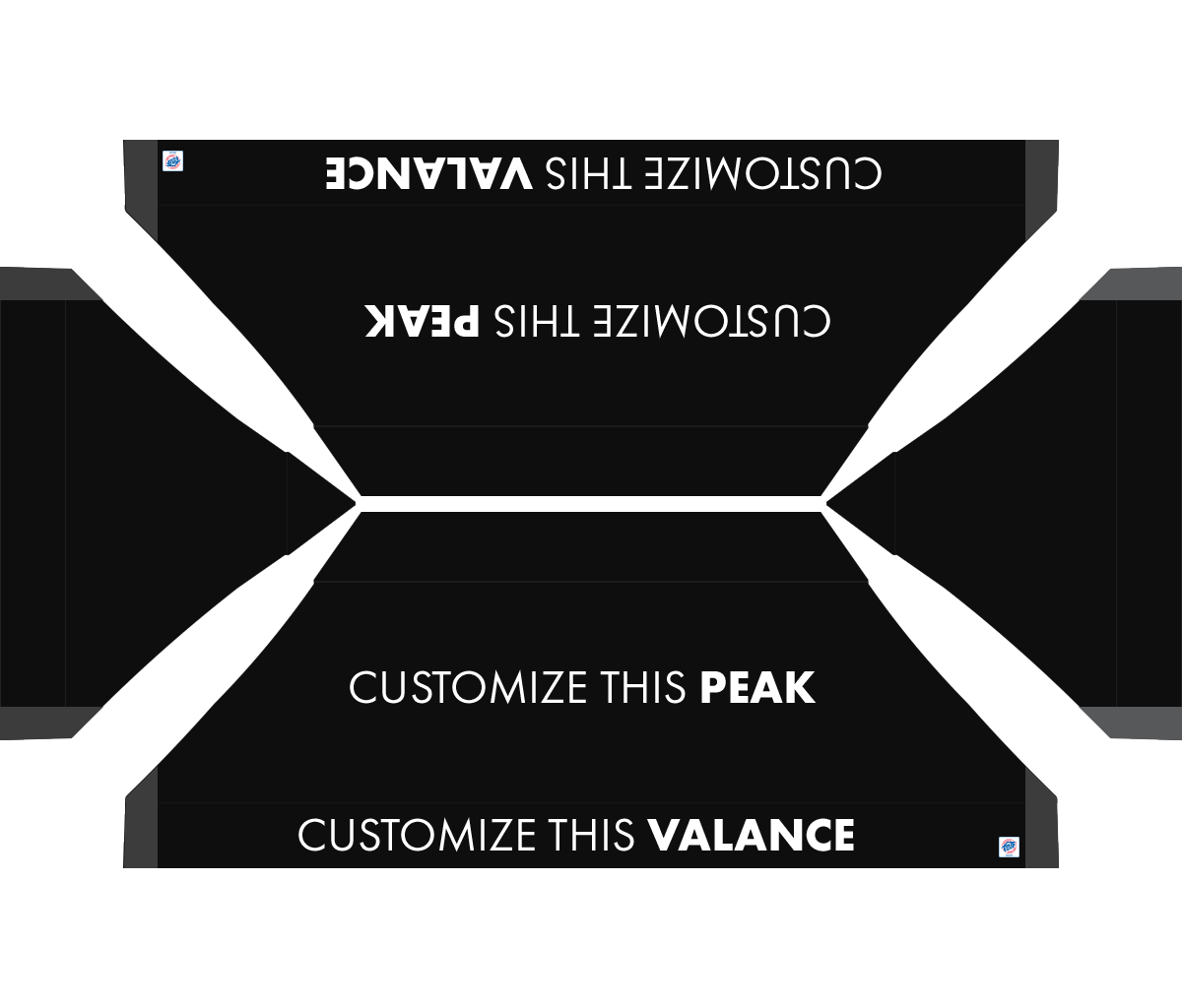 Abri personnalisé Vantage® 10' x 20'