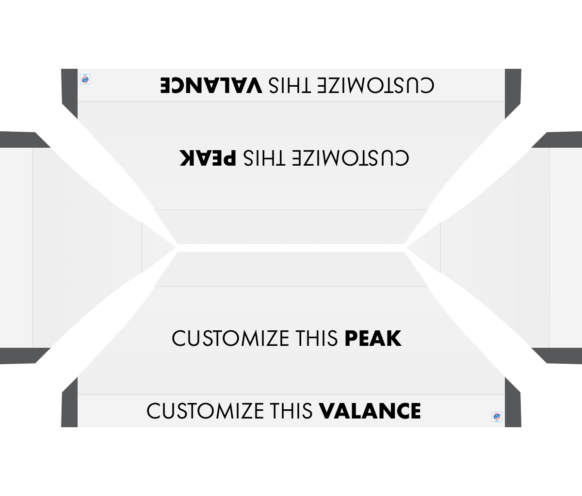 Abri personnalisé Vantage® 10' x 20'