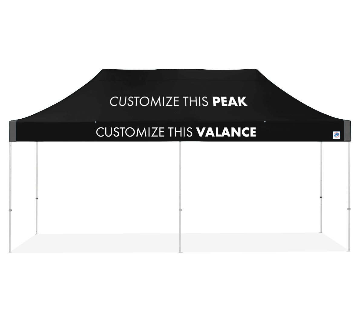 Abri personnalisé Vantage® 10' x 20'