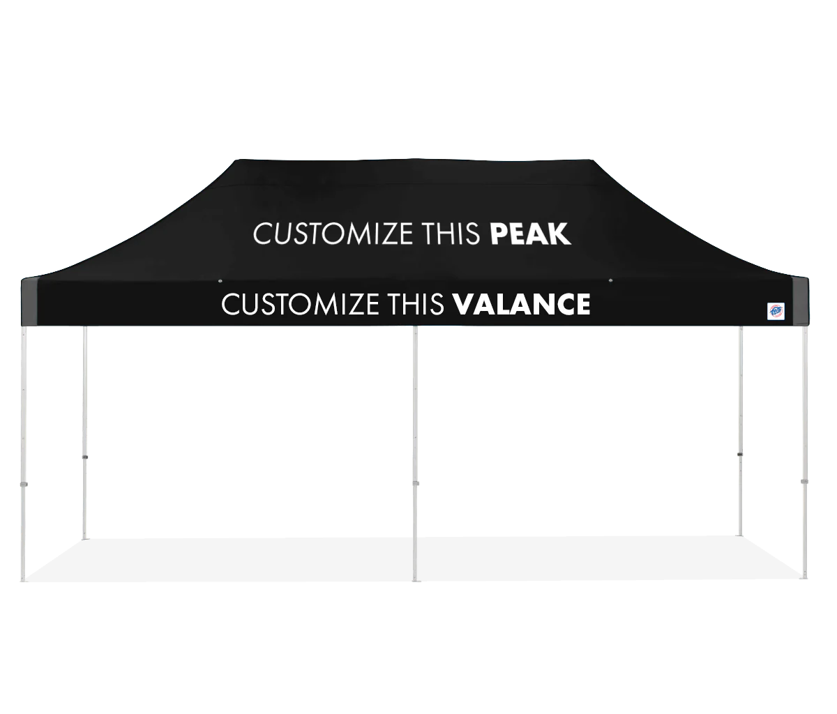 Abri personnalisé Vantage® 10' x 20'