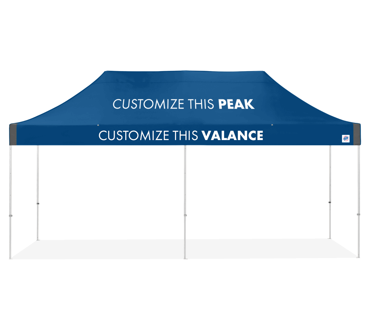 Abri personnalisé Vantage® 10' x 20'