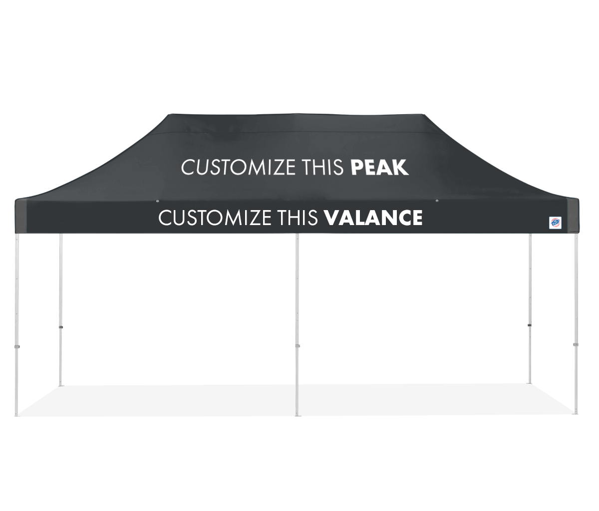 Abri personnalisé Vantage® 10' x 20'