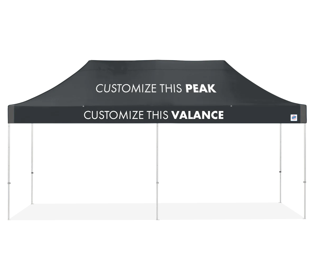 Abri personnalisé Vantage® 10' x 20'