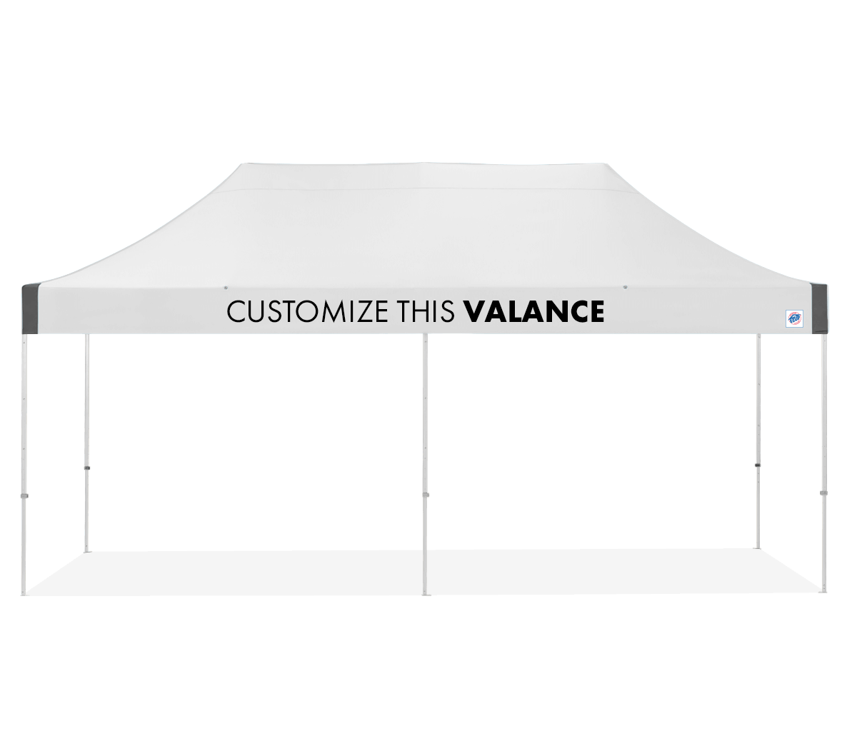 Abri personnalisé Vantage® 10' x 20'