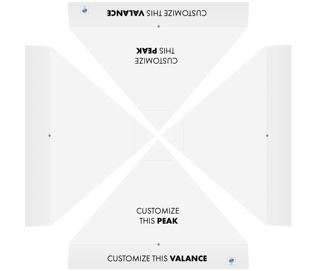 Custom Endeavor® Vinyl 10' x 10' Canopy