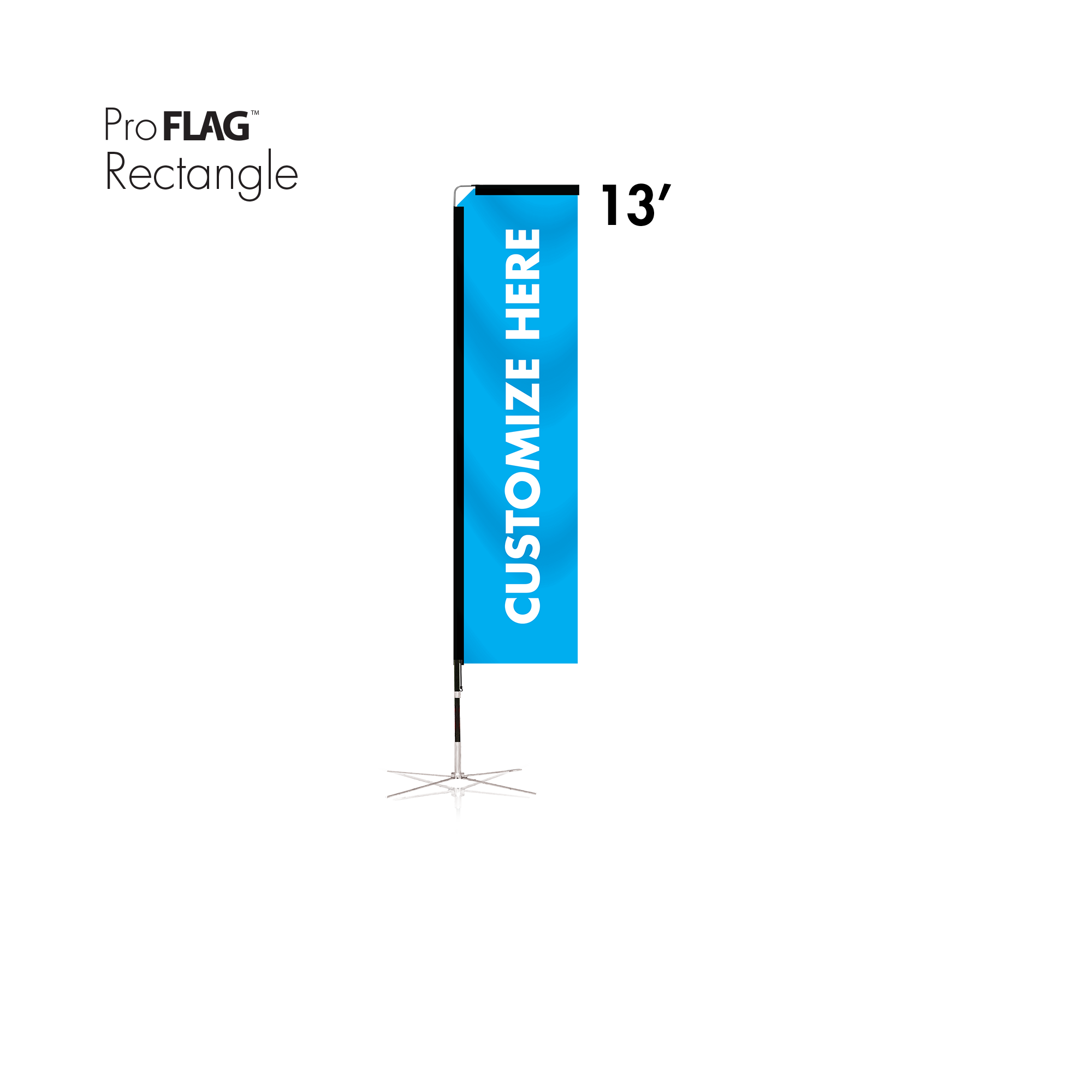 Proflag Rectangle Flag - Publicité Vision-Air