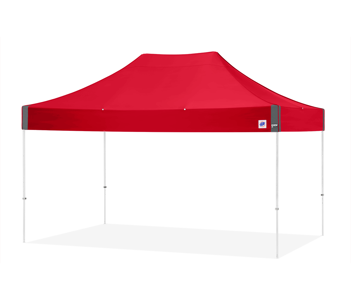 Eclipse, 15'(4.5m) Shelter,White Frame, Red Top
