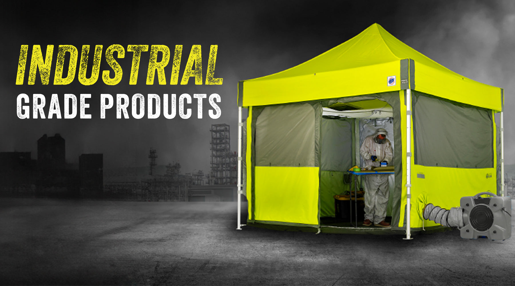 Revolutionizing Industrial Efficiency: E-Z UP® Pop-Up Canopies and Work Cube Solutions