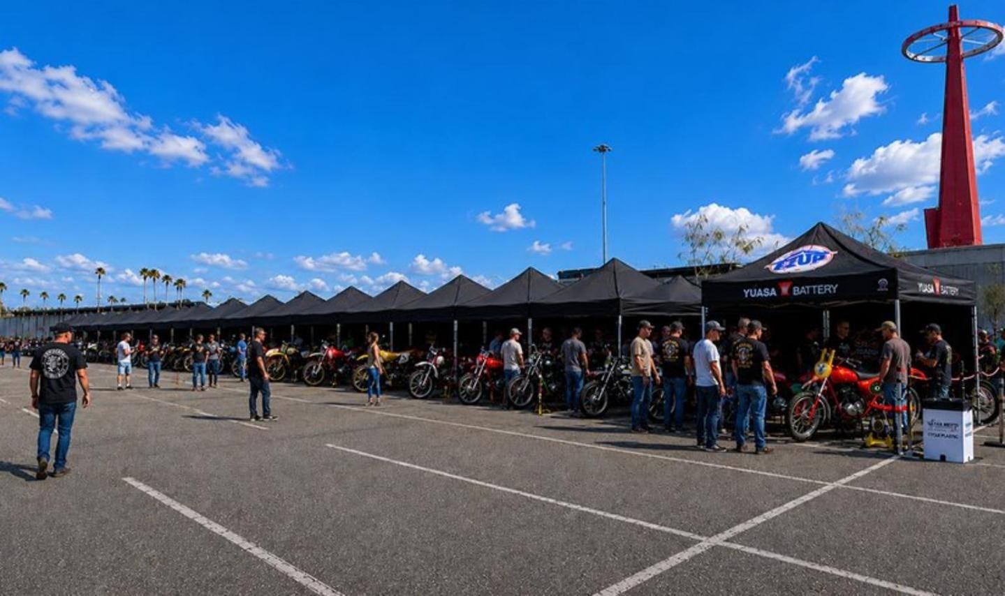 Custom branded canopy tents at a trade show event, attracting visitors and showcasing effective outdoor marketing, brand visibility, and customer engagement.