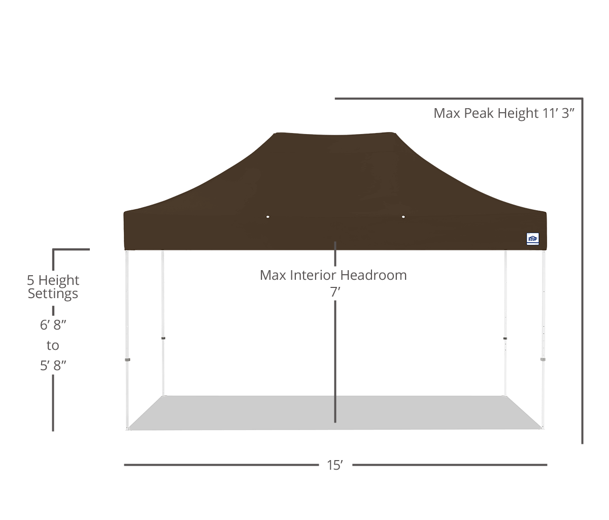 Abri pliant Eclipse® 3 x 4.5m
