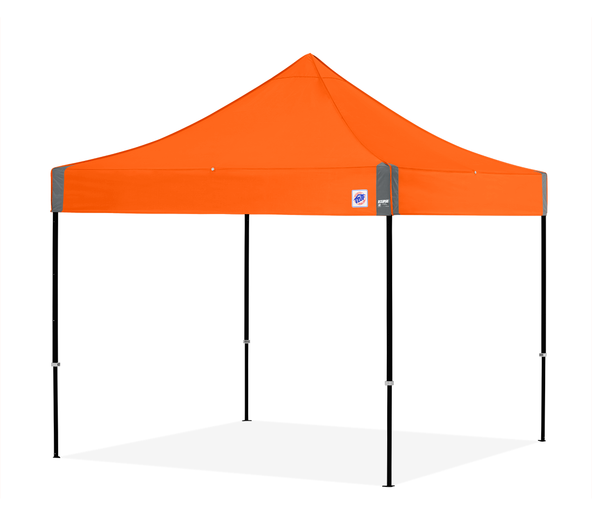 Eclipse, 10'(3m) Shelter, Blk Frame, Orange Top  Custom ,CB