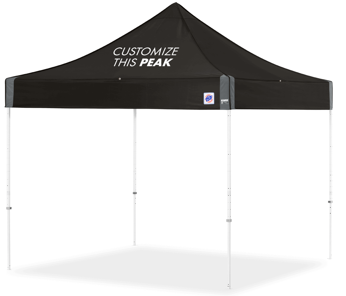 Eclipse, 10'(3m) Shelter,White Frame, Black Top, Fusion, (1) Pk