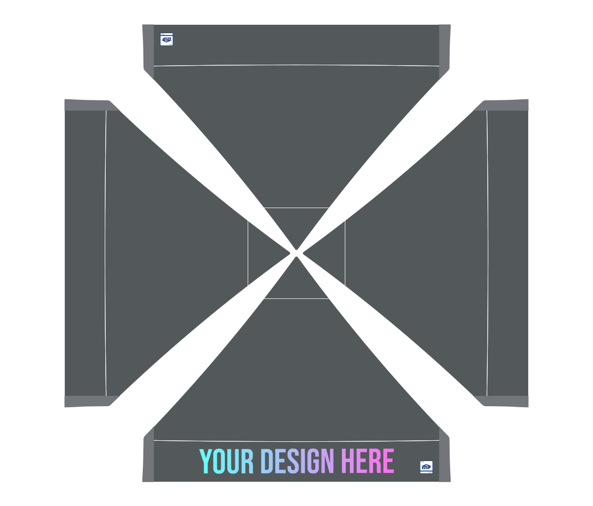 E-Z UP Custom Vantage 10 x 10 canopy - 1 Valance / Steel Gray - overview