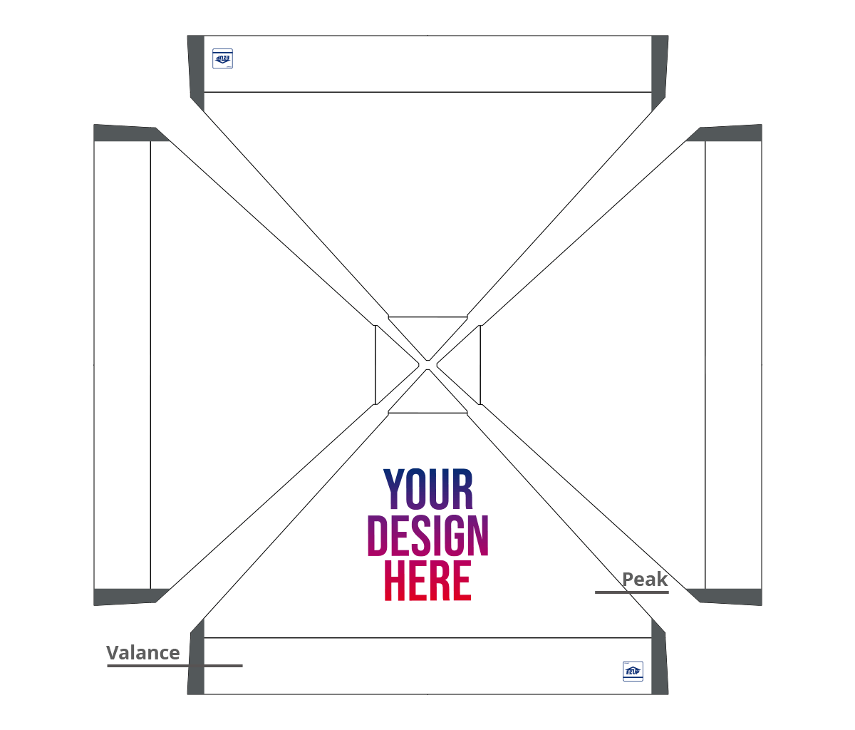 Custom Pyramid™ 10' x 10' Canopy