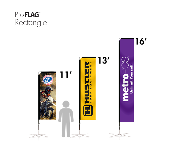 ProFlag™ 2-Sided Custom Rectangle Flag